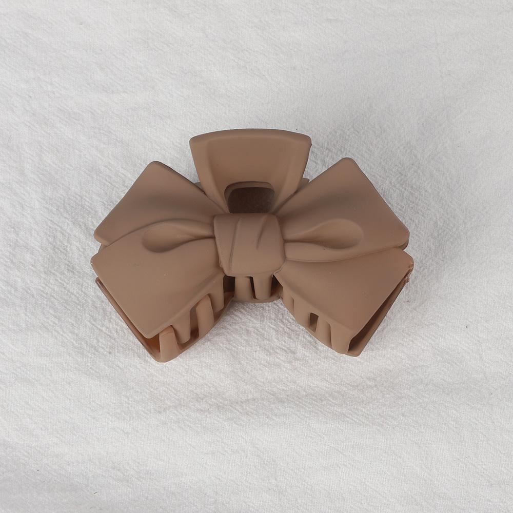 New Candy Bowknot Hair Claw Clips Women Girls Matt Plastic Big Bow Ponytail Holder Hair Clamps Crab Barrettes Hair Accessories