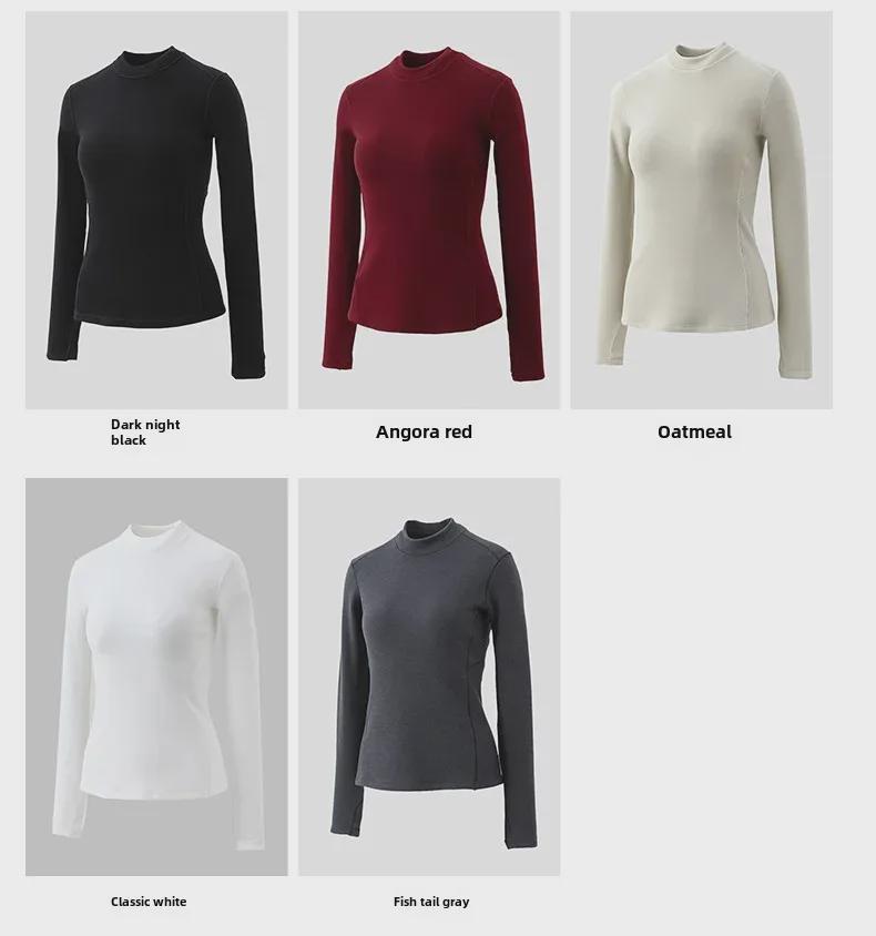 Jiaoxia 3D Thermal Skincare German Velvet Women's Shirt for Autumn/Winter – High-End Base Layer