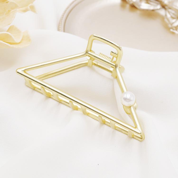 Unique Fashion Hair Accessories Ladies Geometric Metal Korean Hair Claw Clip
