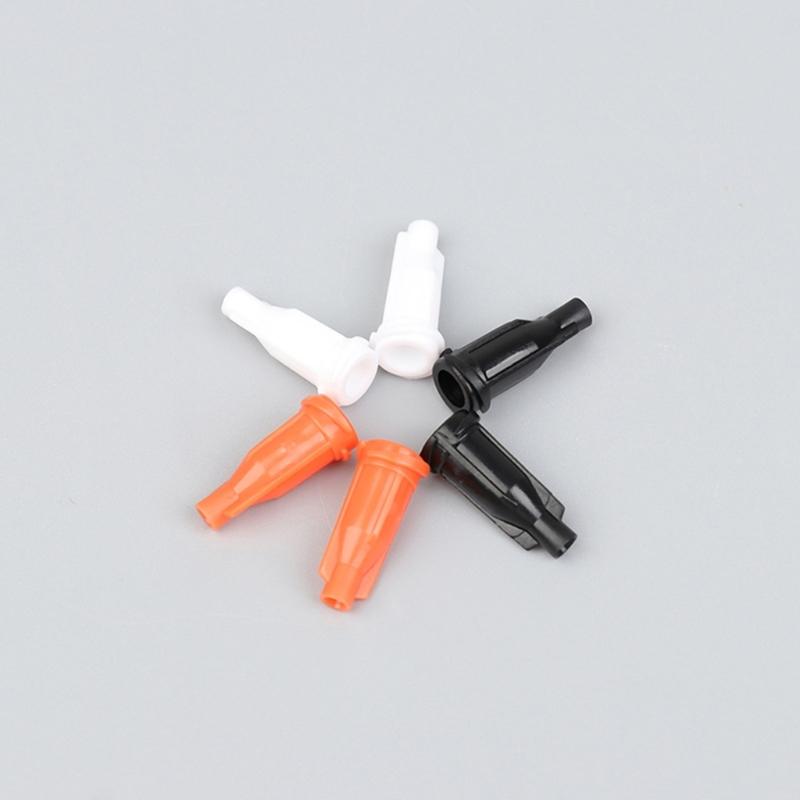 100pcs Syringes Tip Featuring Sturdy Plastic Construction For Precise Glues Control In Black White Orange Various Color Option