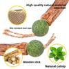 Cat Toys, Wooden Sticks, Cat Mint Toys, Dumbbells, Cat Teasing Toys, Cat Gnawing Toys, Double Knot Mint Balls