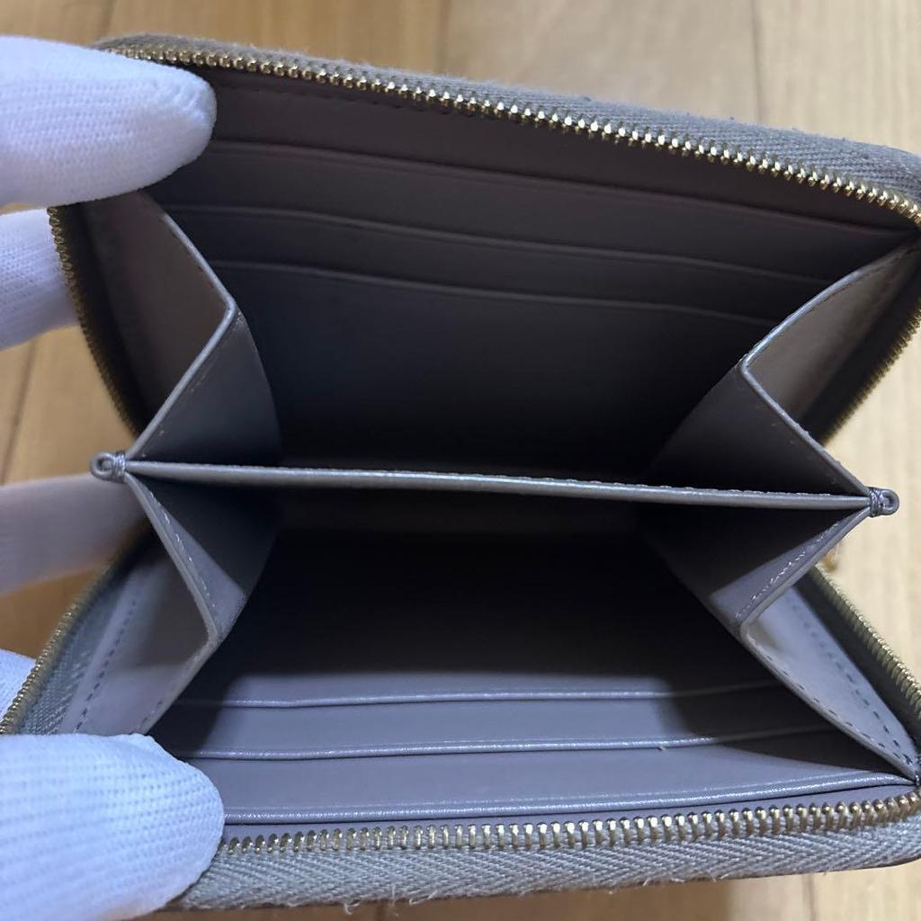 Used CELINE coin purse, coin case, round zipper