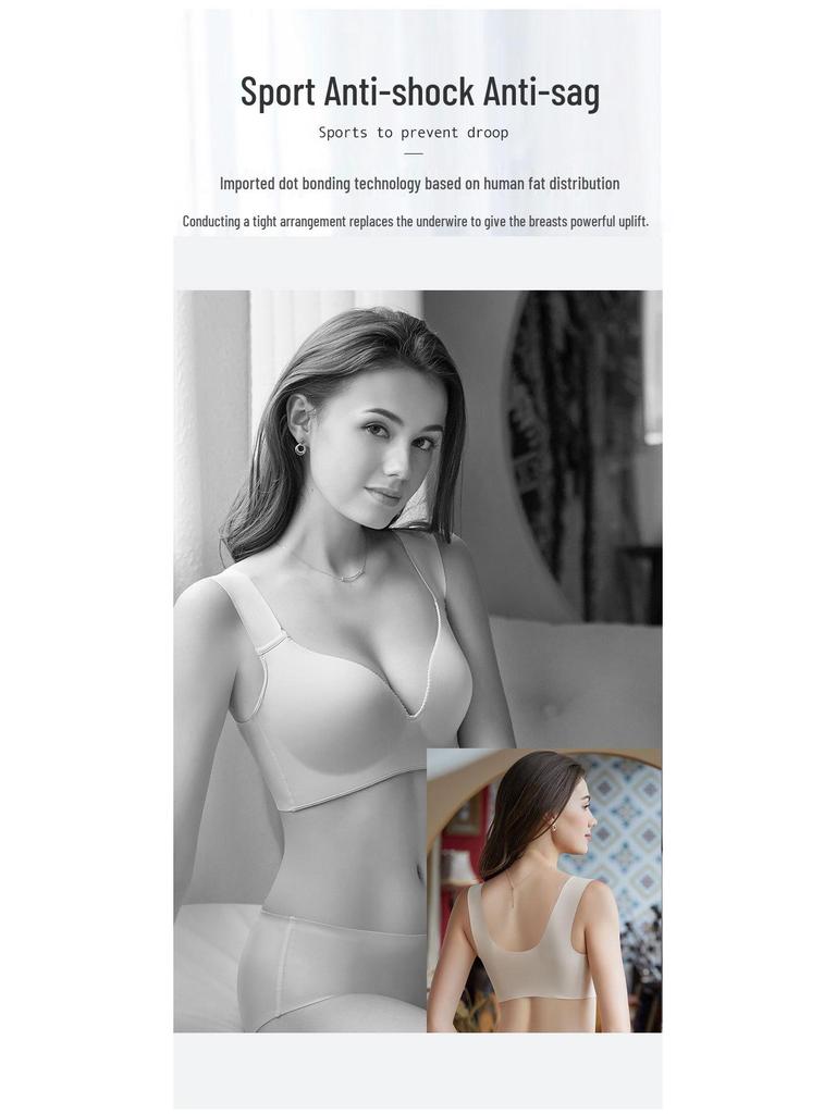 Ultra-Thin Seamless Plus Size Bra for Full Coverage & Anti-Sagging