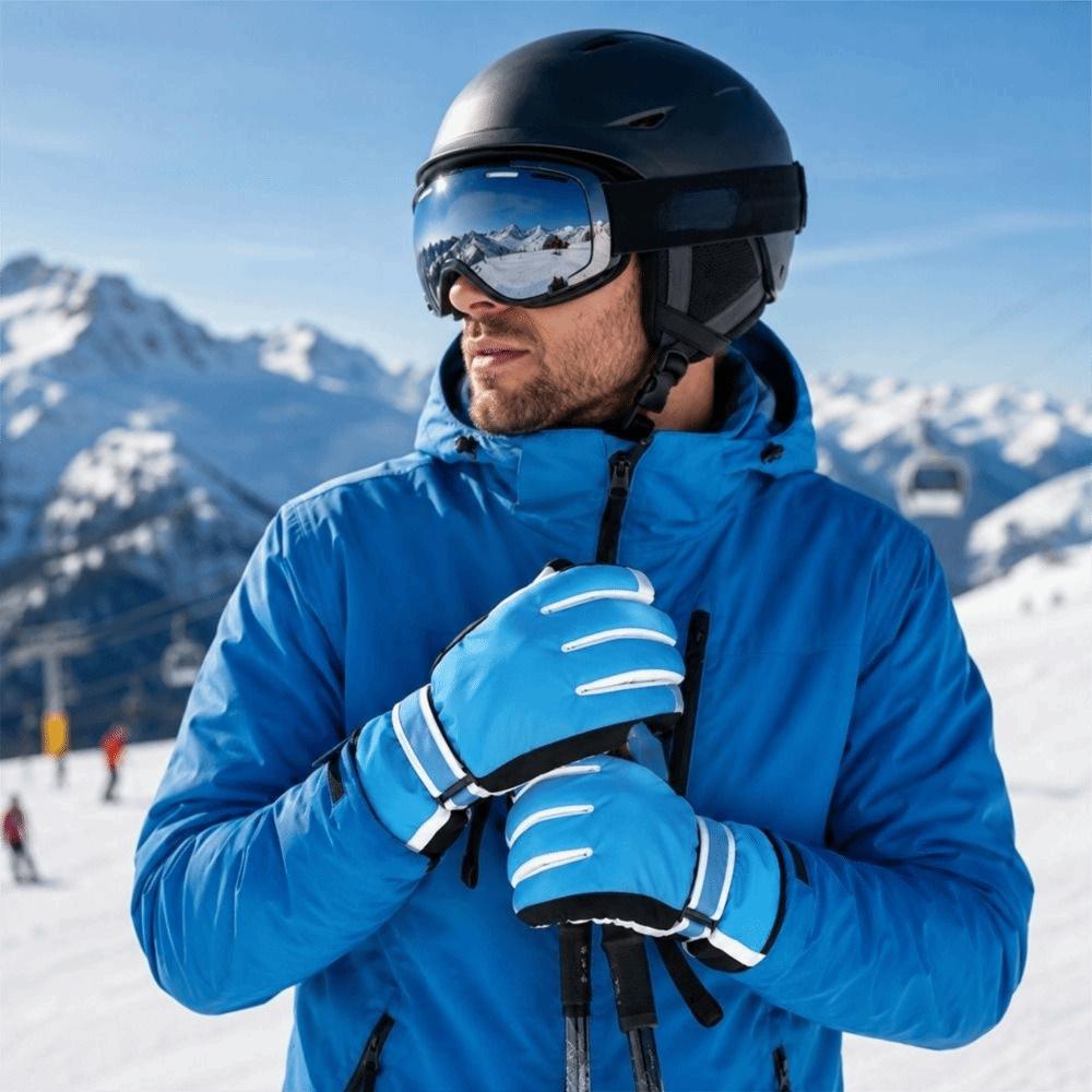 Non-slip Winter Skiing Gloves Waterproof Snowboard Gloves Fashion Cycling Gloves  for Men Women