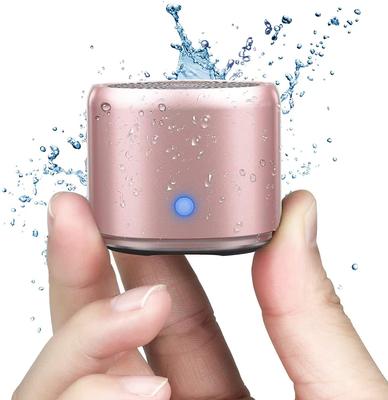 New Rose Gold EWA A106 Portable Mini Wireless Bluetooth Speaker with Travel EVA Case Hours of Continuous IP67 Passive Enhanced Suitable for Car and