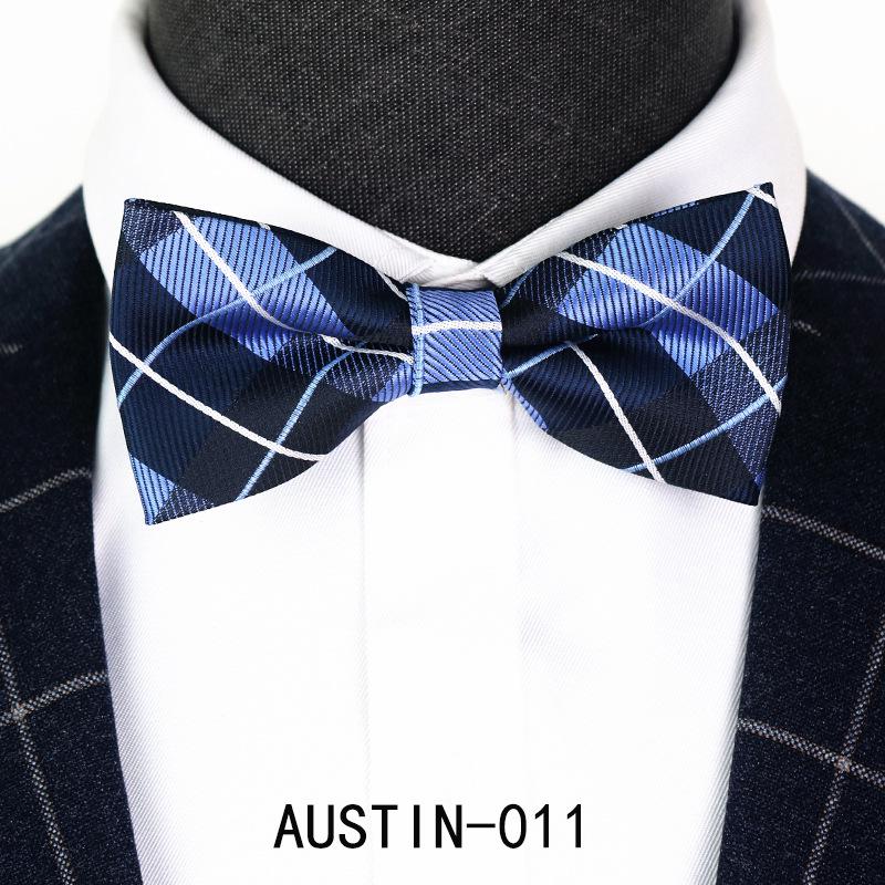 Men's Jacquard Bow Tie & Boutonniere Set for Weddings