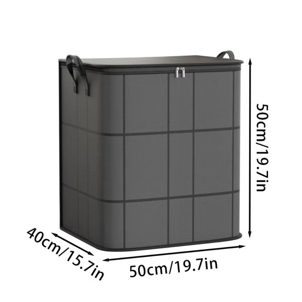 Large Capacity Clothes Storage Bins Foldable Quilt Storage Bag Waterproof Wardrobe Sorting Storage Bucket with Durable Handle