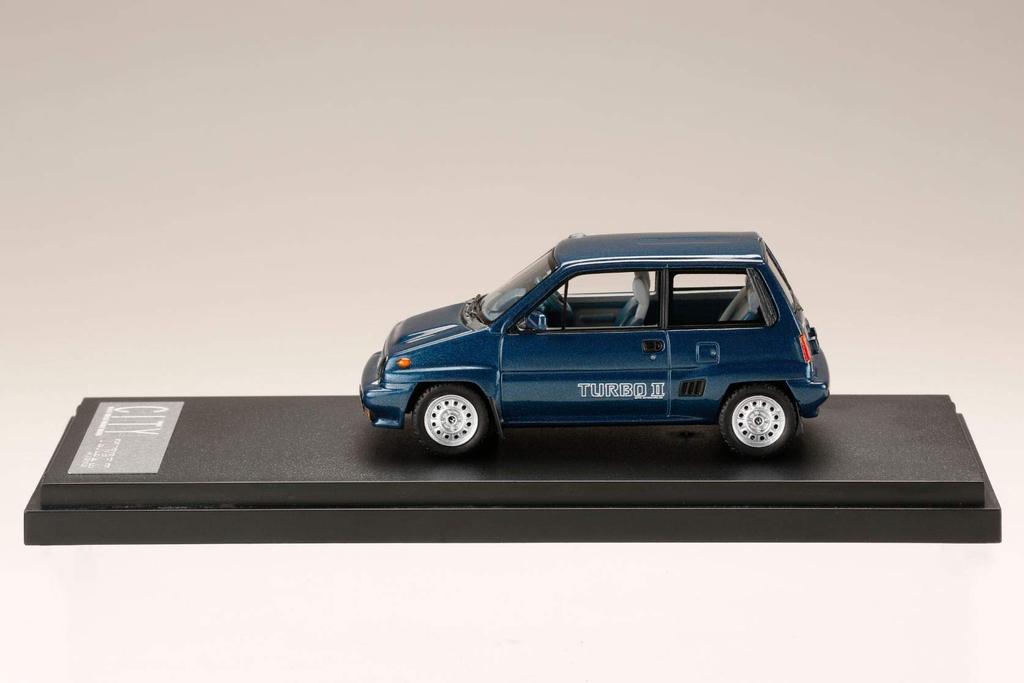 Hobby Japan MARK43 Honda CITY TURBO II Tonic Blue Metallic Fertigprodukt PM43139BL 1/43