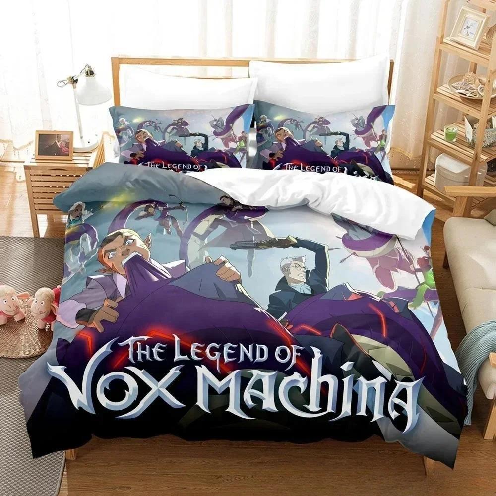 3D-Druck Anime The Legend of Vox Machina Bettwäsche-Set Einzelbett Twin Full Queen King Size Bettset Aldult Kid Schlafzimmer Bettbezug-Sets