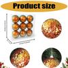 Christmas Tree Baubles, 9-Piece Colorful Plastic Sequined Sphere Decoration for Holiday Tree, Windowsills, Wreaths, Party Backdrops
