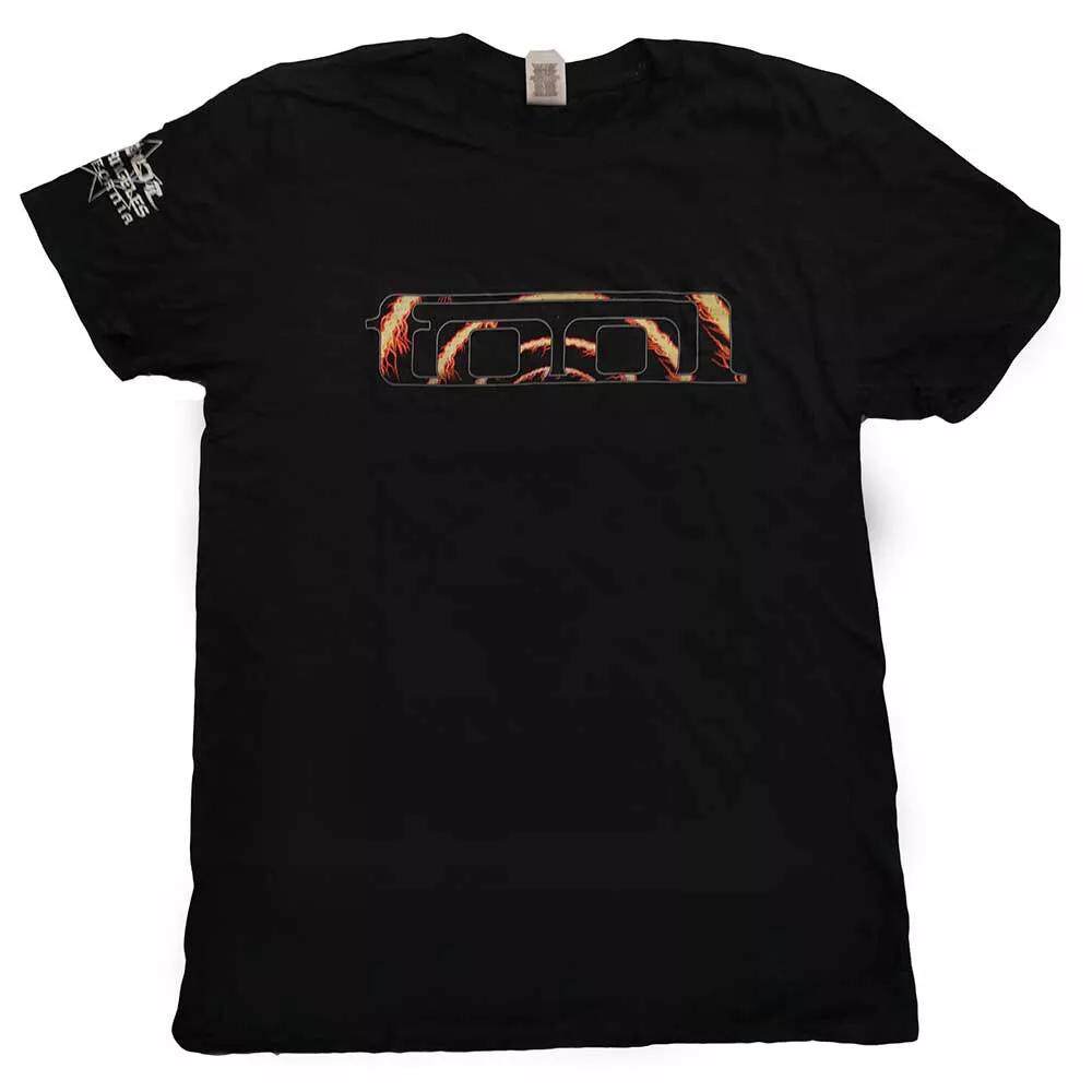 100% Cotton TOPS UNISEX TEES MENS WOMENS Tool Flame Spiral Shirt T-Shirt Official Metal Rock Band Tshirt