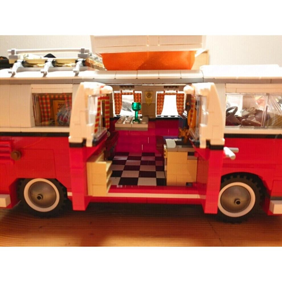 Modelo Volkswagen T1 Furgoneta Camper Serie Technic Bloques de Construcción de 1354 Piezas