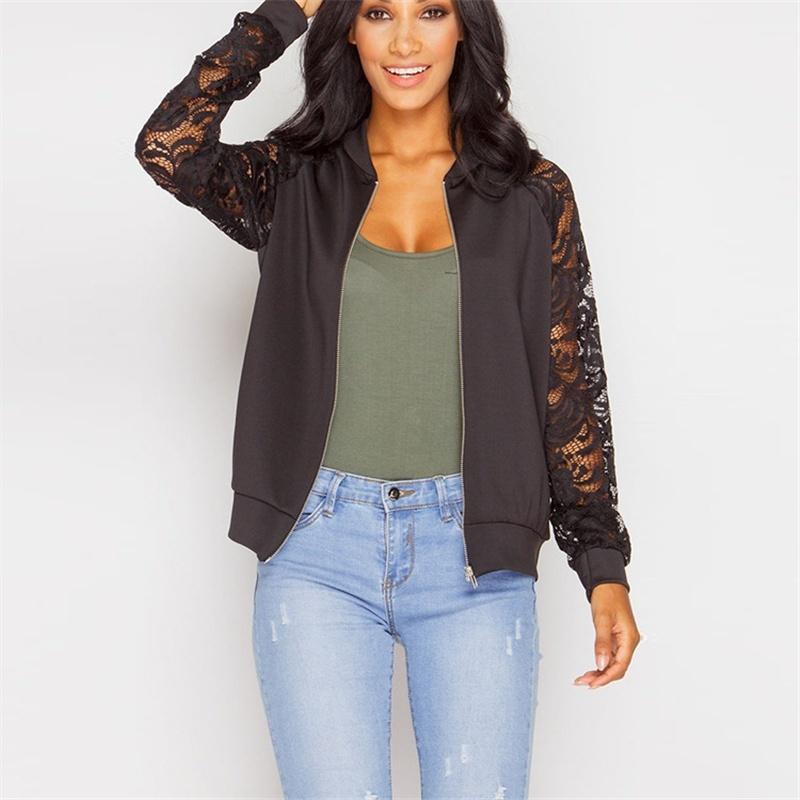 lace bomber jacket plus size