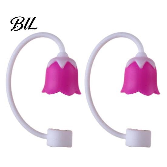 Pregnant Women Water Cup Lid 2Pcs Straw Caps Integrated Sealing Reusable Silicone Macaron Color Covers Dustproof Leakproof Accessories for Cups Cap 10 mm G