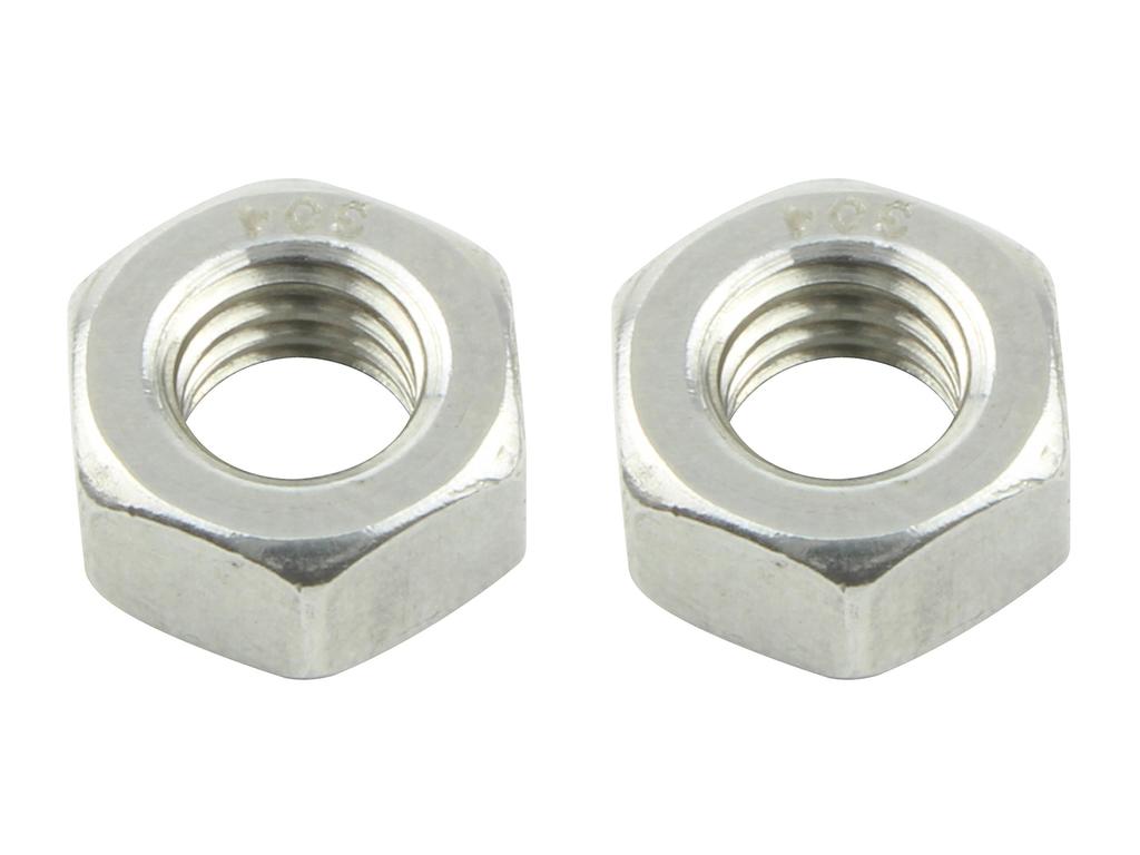 POSH M6 900076-S2 Stainless Steel Nuts for Motorcycles, Pack of 2