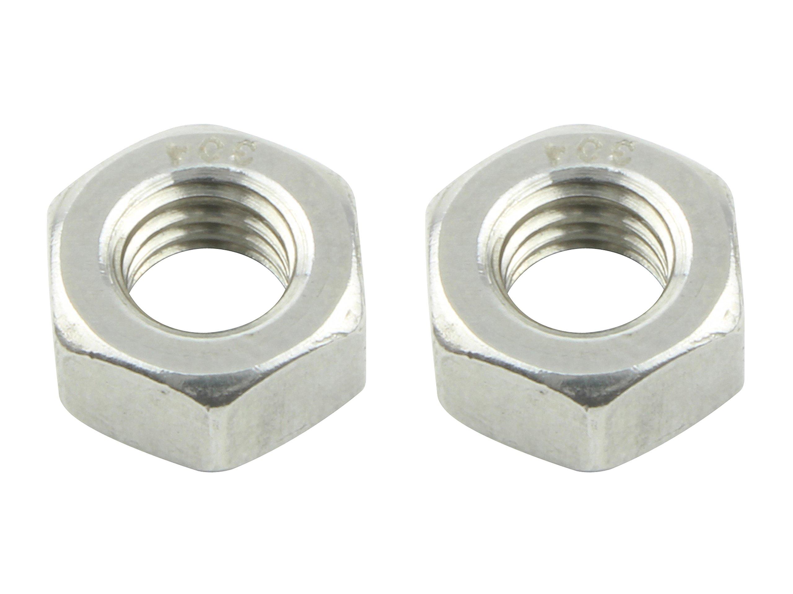 

POSH M6 900076-S2 Stainless Steel Nuts for Motorcycles, Pack of 2 M6 серебряный