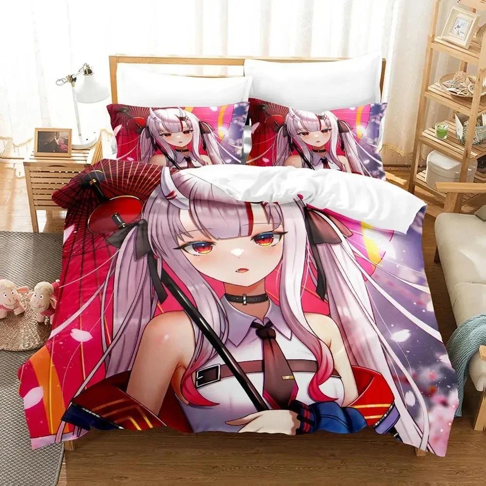 Stylish Elegant King Queen 3D Print Anime Nakiri Ayame Bed Size Boys Adult Quilt Comforter