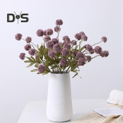 Artificial Flower 1 Branch Faux Silk Vivid Pastoral 5 Heads Decorative Realistic Dandelion Gardening Supplies