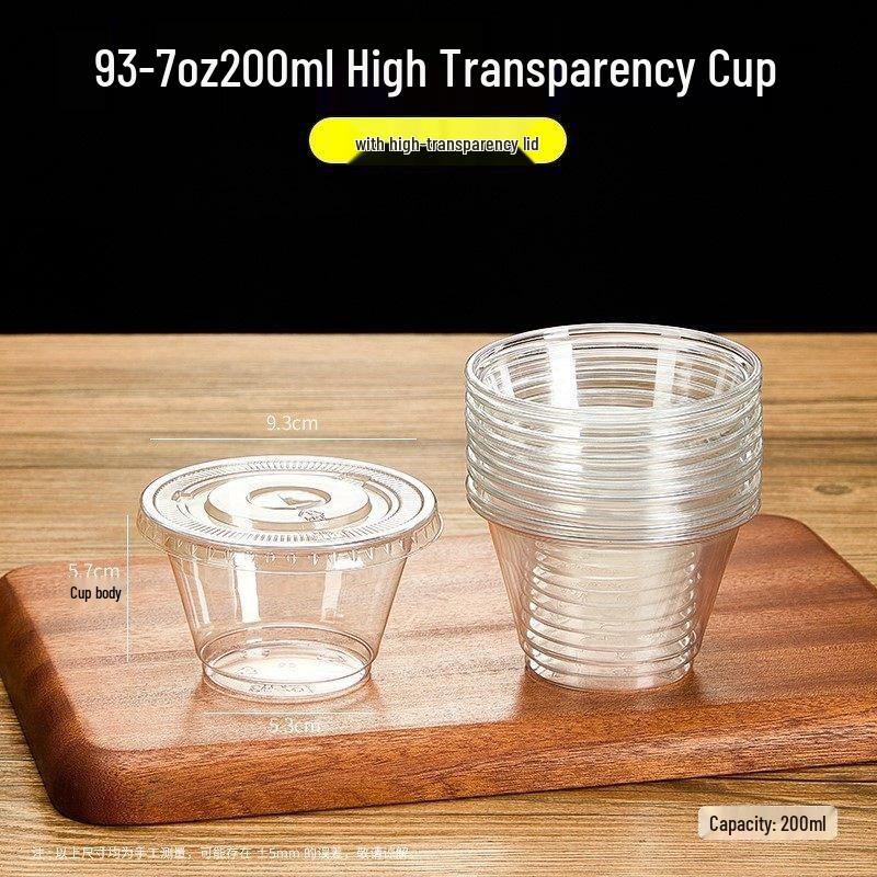 Transparent Mini Milk Tea Disposable Cup with Lid - Small Size for Cold Drinks