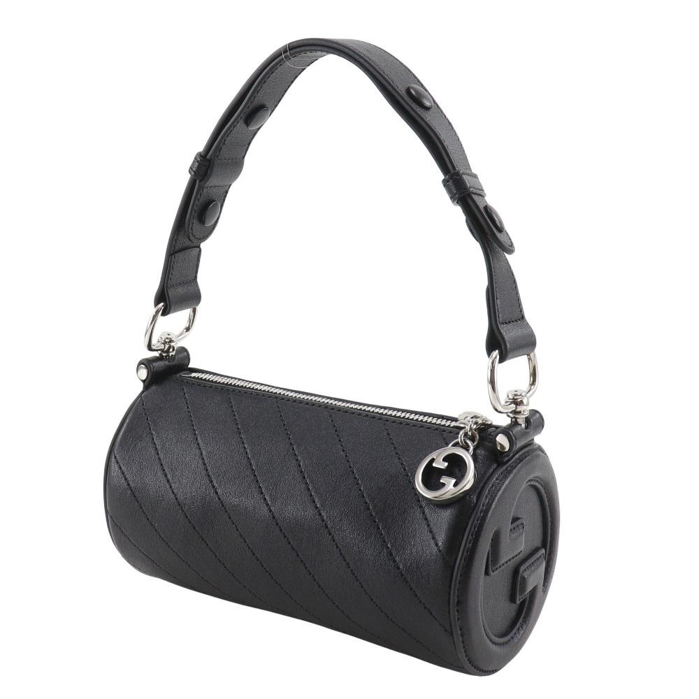 GUCCI Blondie Mini Shoulder Shoulder Bag 760170 black leather Women Used