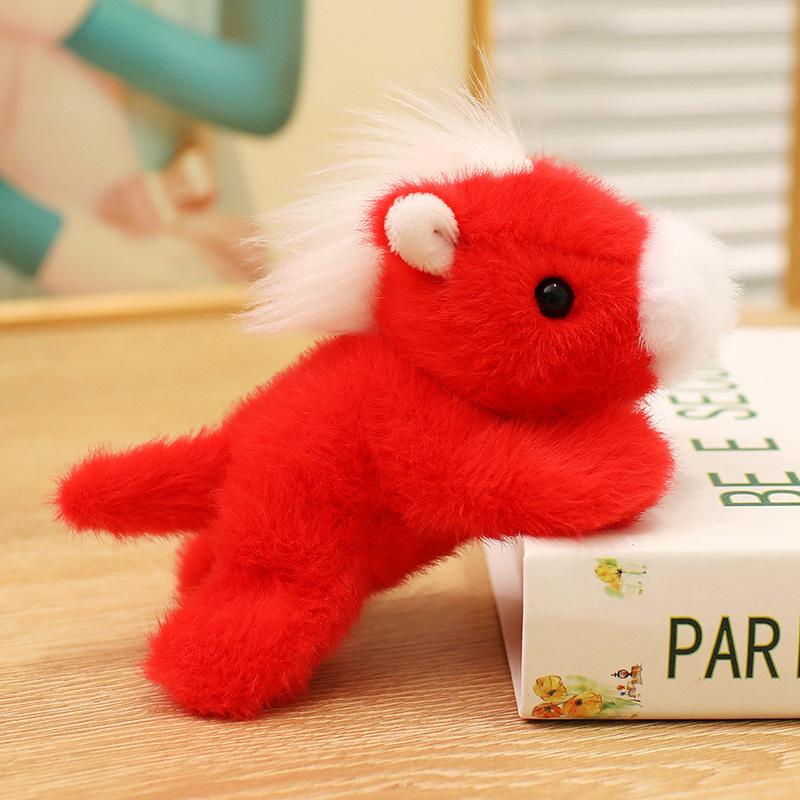 Cute Simulation Magnetic Pony Refrigerator Sticker Plush Toy Doll Pony Zodiac Horse Doll Children'S Cloth Doll