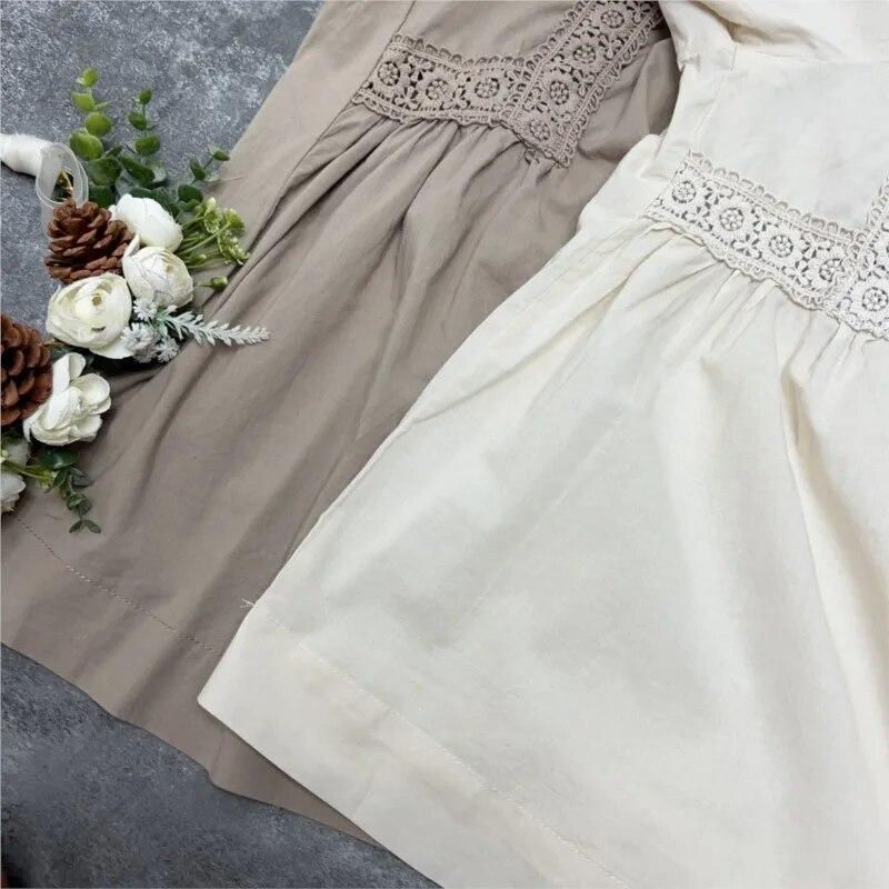 Johnature Fall Lace Panel Balloon Sleeve Long Sleeve Shirt Women Casual Mori Loose Autumn Female Tops Vintage Blouses