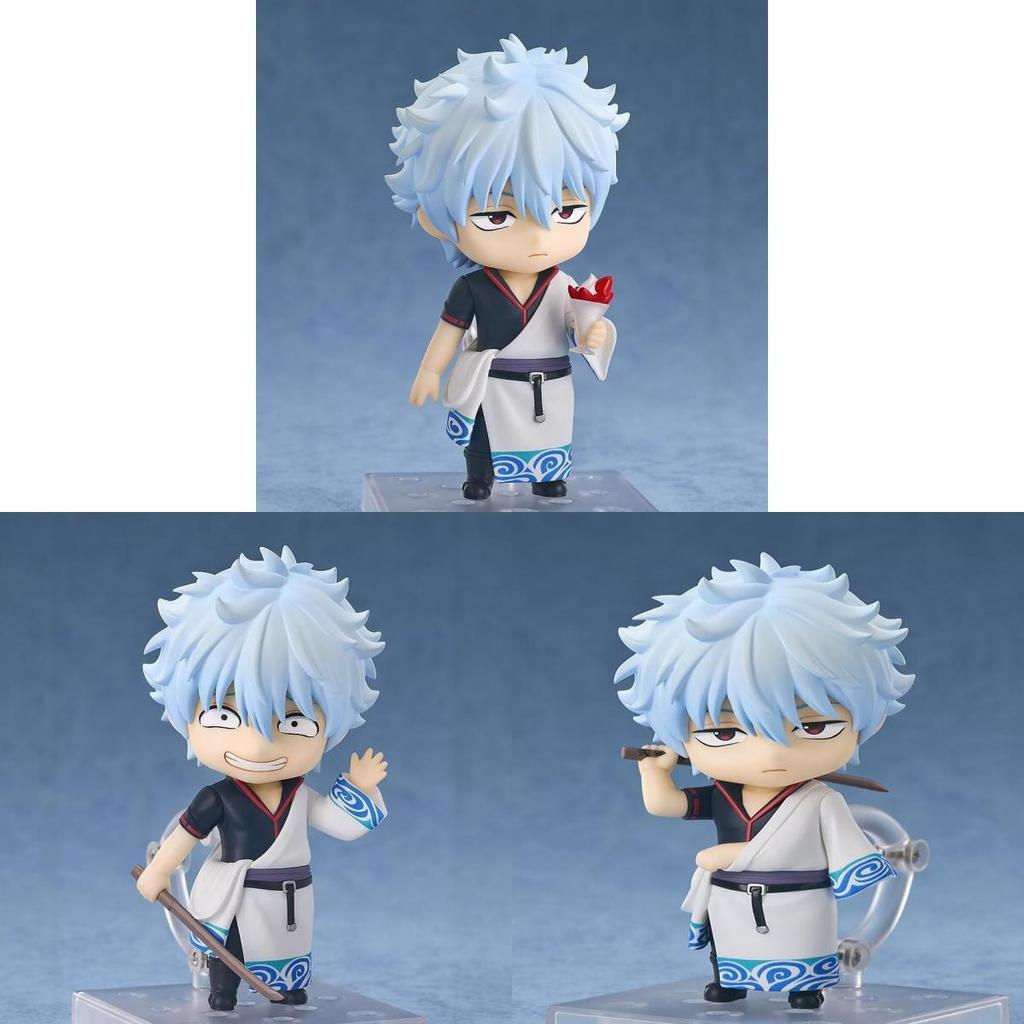 Figura de Arcilla Versión Q de Sakata Gintoki de Gintama 10cm PVC Acción Coleccionable Para Fans de Anime