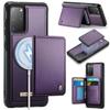 CaseMe Me80 Magnetic RFID Wallet Phone Case For Samsung Galaxy S24 FE 5G, Detachable Multi Card Slot Kickstand Anti-Theft Cover