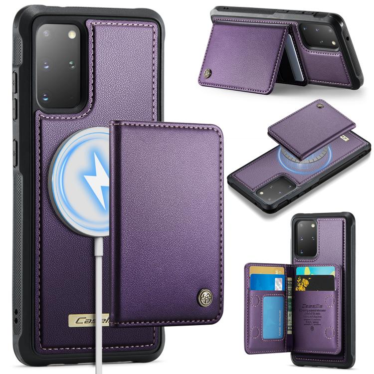 CaseMe Me80 Magnetic RFID Wallet Phone Case For Samsung Galaxy S24 FE 5G, Detachable Multi Card Slot Kickstand Anti-Theft Cover