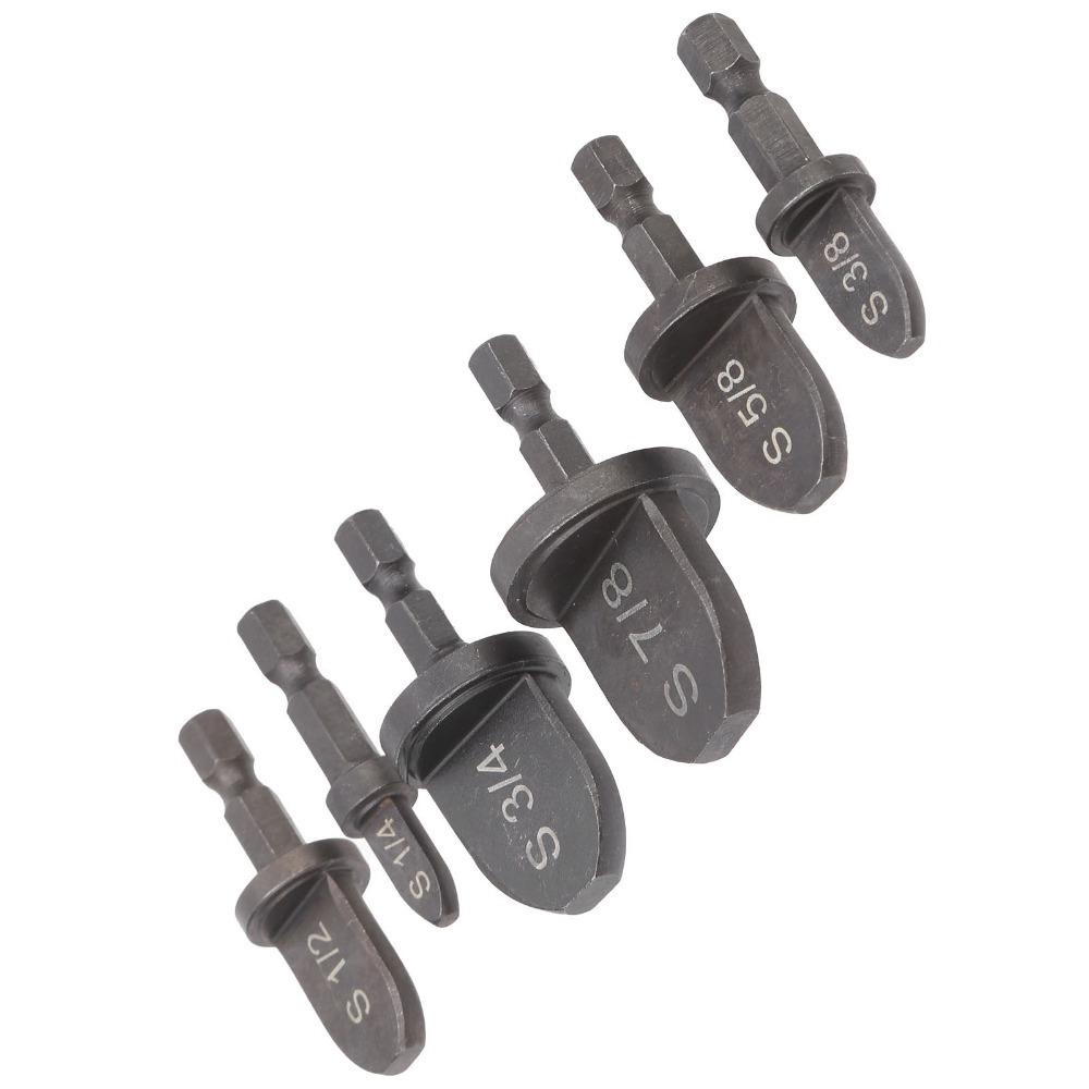 6 PCS Soft Copper Tubing HVAC Swaging Tool Swage Expander Drill Bit  Air Conditioner Installation