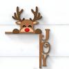 Christmas Door Frame Decor Card Santa Wooden Pendant New Ornament  Creative