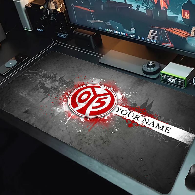 Custom Name 1. FSV Mainz 05 Print  Cushion Non-slip Laptop Tablet Big Mousepad XXL Mat Mini PC Playmat With Lock edge