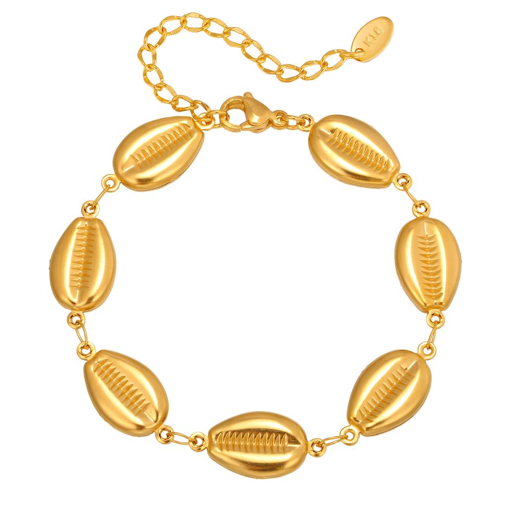 Stainless Steel Hollow Conch Bracelet, Women'S Personality Exaggerated Creative Br-2722