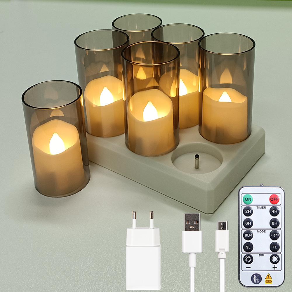 Remote-Control USB Candle Lamp with Timer – Ideal for Birthdays, Weddings, and Festive Decor