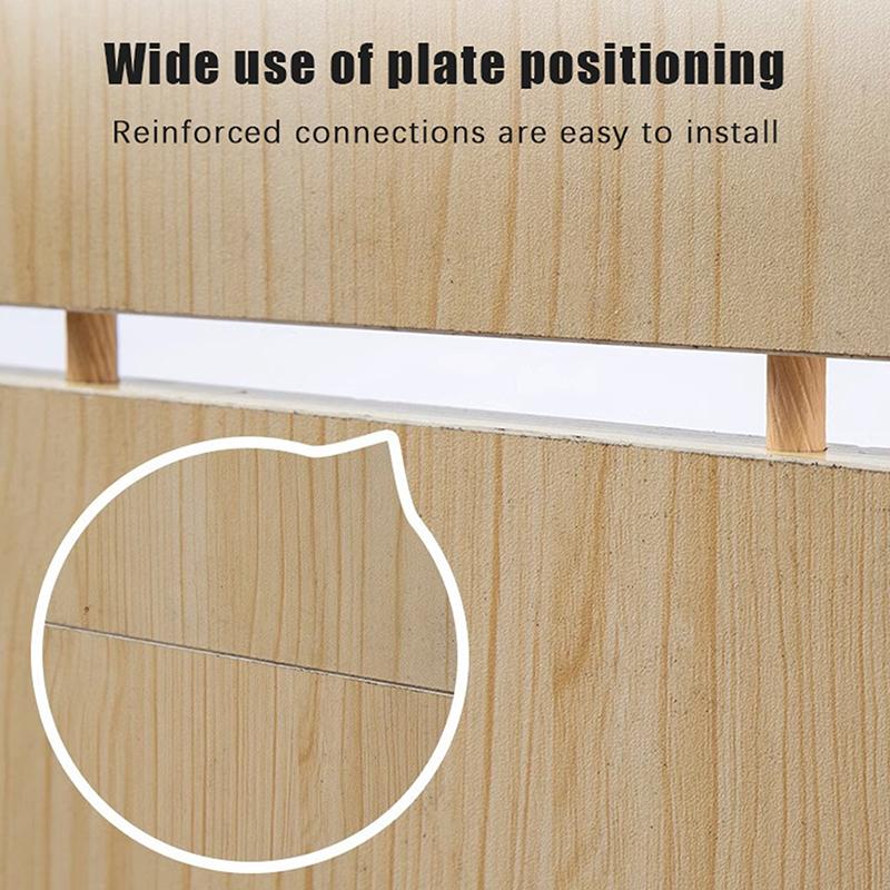 100pcs/pack Round Wooden Dowel Pins 6*40mm 8*40mm 10*40mm Cabinet Drawer Round Fluted DIY Woodworking For Dowel Jigs Drill