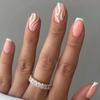 Short Ballet Nails Are Fresh, Cute and Sweet, Versatile Fake Nails, and Fake Nails Wear Nails.