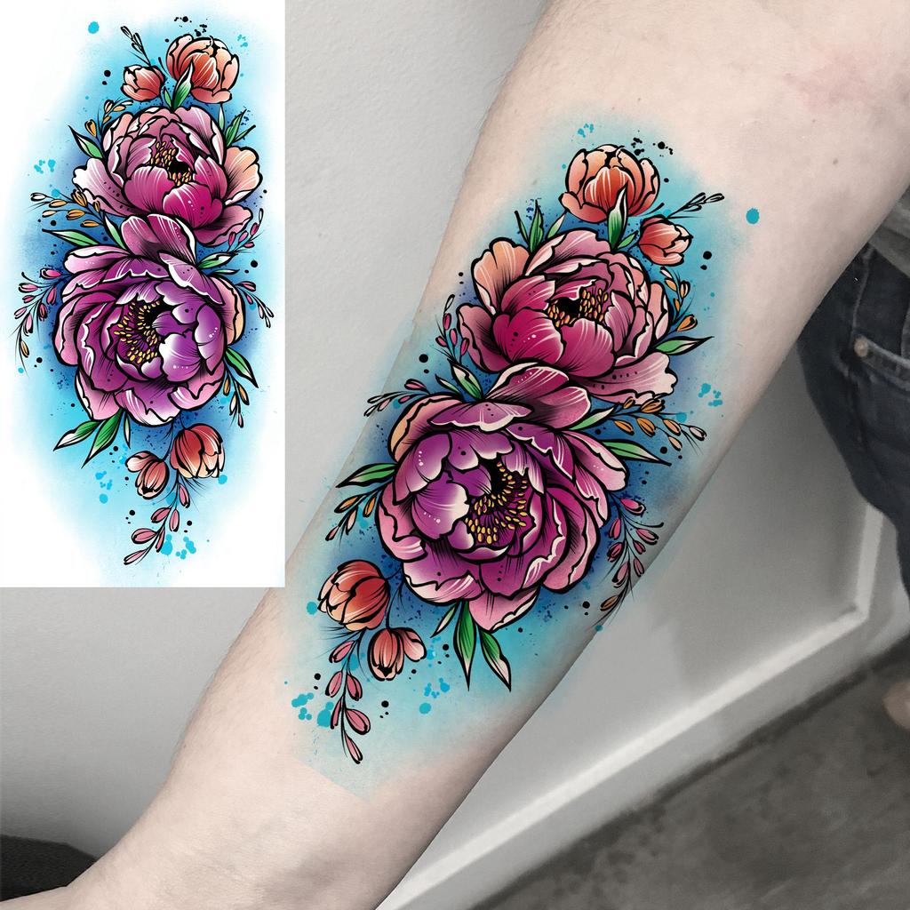 1 Blatt Realistische Fliegende Phönix Drachen Temporäre Tattoos Für Männer Frauen Erwachsene Langanhaltend Wasserdicht Temp Fake Tattoo Aufkleber
