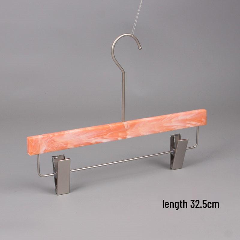 Stylish Non-Slip Imitation Jade Hangers: Wood Grain Finish for Men's & Women's High-End Clothing
