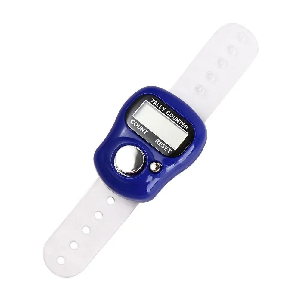 Weave Tools Mini Finger Ring Tally Counter Electronic Hand Held Knitting Row Counter Digital Stroke Counters Scoring Tool
