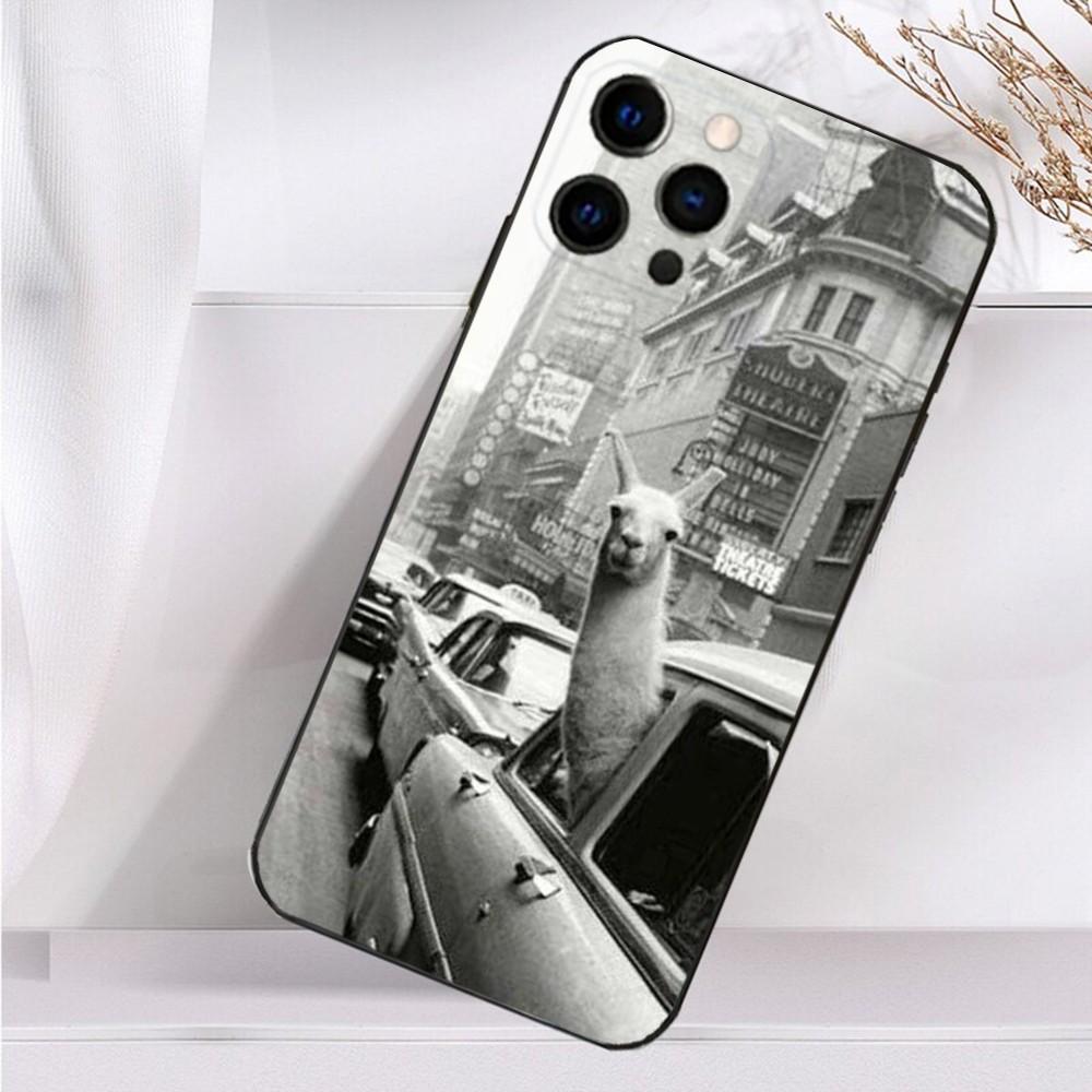 Lama Llama Alpaca  Phone Case For iPhone 16,15,14,13,12,11 Plus,Pro Max,XS,X,XR,SE,Mini,8,7 Soft Silicone Black Cover