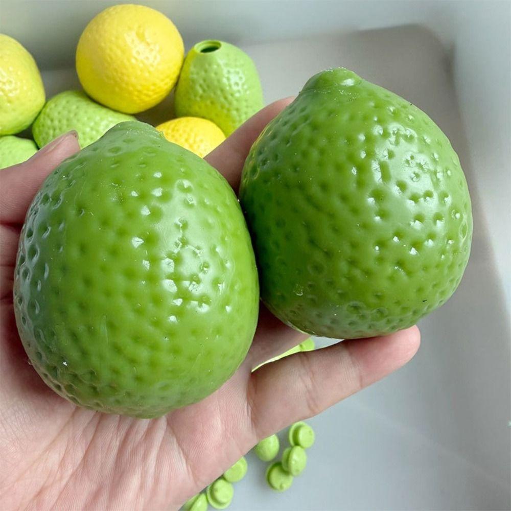 Changing-color DIY Empty Ball Skin Soft TPR DIY Pressure Ball Kit Lemon Ball Skin Adults Beginners