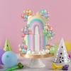 56 PCS Ball Cake Picks Colorful Ball Shaped Cake Topper Pearl Balls Cupcake Cake Insert Topper for Birthday Party Wedding Decor