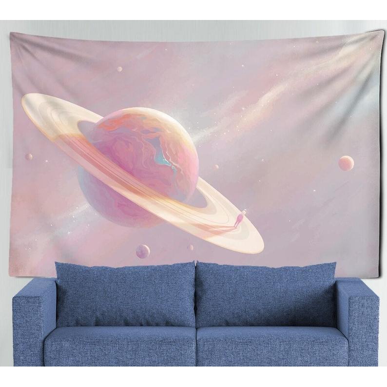 Saturn tapestry 75x100 чёрный