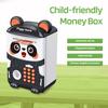 Barn Panda Sparebøsse Auto-Rull Passord Fingeravtrykk Opplåsing Batteridrevet Elektrisk Mynt Seddel Minibank Maskin Gutter Jenter Bursdagsgave