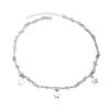 Hip Hop Personality Sliver Color Star Tassel Pendant Thorns Knot Chains Necklace for Women Men Fashion Y2k Collar Chain Jewelry