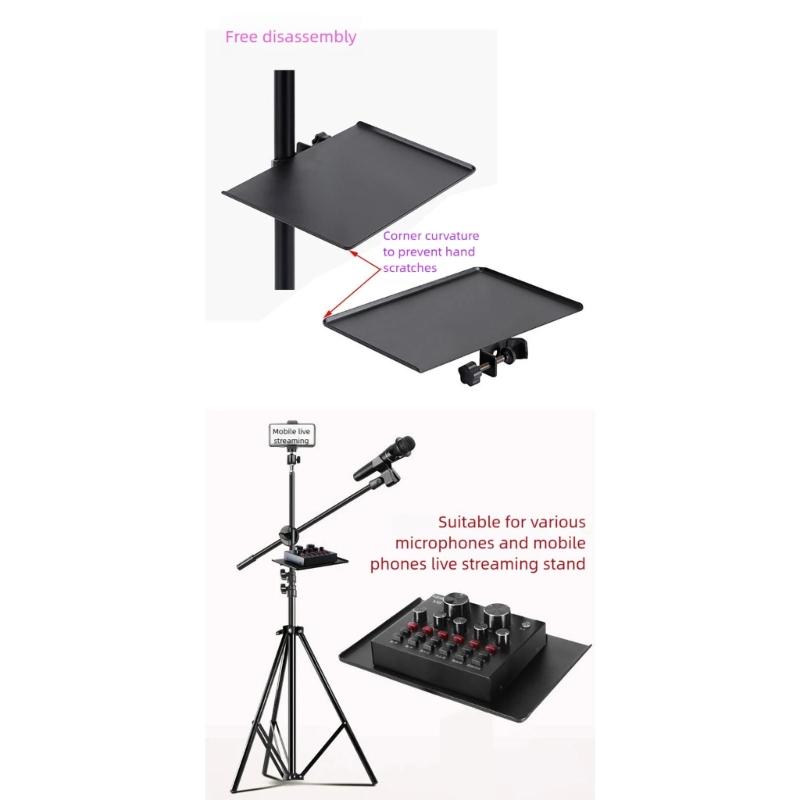 Robustní kovový stojan na noty, univerzální držák na mikrofon, příslušenství pro noty, zpěv, pódium, nahrávání zvuku