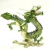 Feng Shui Dragon Riding On Emperor Green Dragon Figurine Glitter Year of the Feng Shui Good Luck Item Wish-Granting Clouds, Dragon, Dragon,