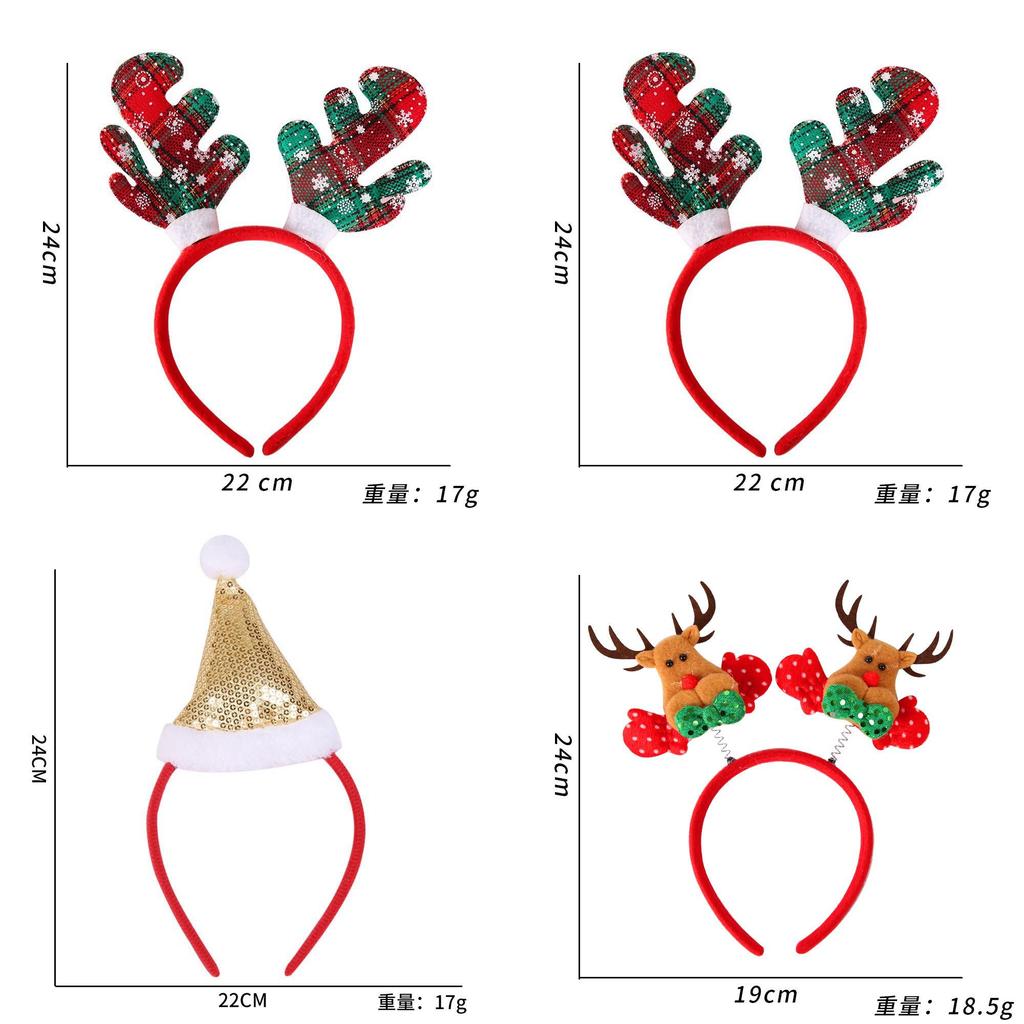 Entzückendes Weihnachts-Hirschgeweih-Stirnband Festliches Verkleidungs-Haarband für Kinder