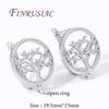 DIY Women's Jewelry 18K Gold Plated Life Tree Round Shvenzy Earring Hooks Clasp Accessories For Earrings,Earwires Fasteners