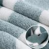 6 pcs Striped Towels Set Quick Dry Absorbent Bathroom Towels - 2 Bath Towels 2 Face Towels And 2 Washcloths